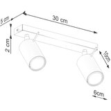  Sollux SL.1501 - Usmereno svetlo RING 2xGU10/10W/230V zeleno | Eponuda.com