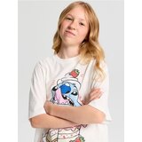 Sinsay Pamučna oversize majica s printom Stitch Cijene