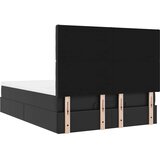 vidaXL otomanski okvir kreveta s madracem crni 140x200cm umjetna koža | shoptok.hr