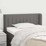  Uzglavlje s ušima tamnosivi 83x16x78/88 cm od tkanine | shoptok.hr