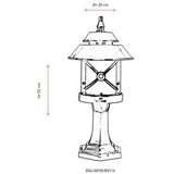 Opviq Vanjska zidna lampa BSU-68199-BSY-K, 52 cm, IP65, E27, 40W, Crna | Eponuda.ba