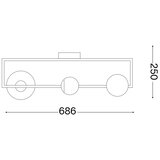 Ideal Lux led plafonski luster angolo 3xG9/3W/230V crni | Eponuda.com