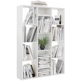 vidaXL Paravan/omara visok sijaj bela 100x24x140 cm iverna plošča | Shoptok.si