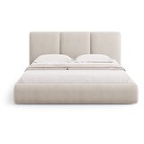 Mazzini Beds Bež tapecirani bračni krevet s prostorom za odlaganje s podnicom 140x200 cm Brody – | shoptok.hr