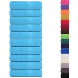 vidaXL Ručnici za kupanje 10 kom tirkizni 100x150 cm 360gsm 100% pamuk | shoptok.hr