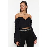 Trendyol Black Collar Detailed Poplin Blouse | shoptok.hr