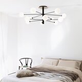 Ideal Lux led luster na šipci cosmopolitan 12xG9/3W/230V prečnik 145 cm crna | Eponuda.com