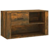 Maison Chic Omarica za obutev - Kopa za čevlje dimljeni hrast 80x35x45 cm inženirski les, (21778352) Cene