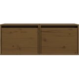  Zidni ormarići 2 kom boja meda 45x30x35 cm od masivne borovine | shoptok.hr