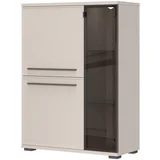 vitrina V90-2K1AL/OP - Kolekcija Opera - Kašmir mat lak/Kašmir mat lak - 90x123x41cm