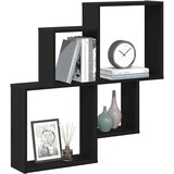  Polica na zidu Crni hrast 80 x 15 x 78,5 cm Konstruirano drvo | shoptok.hr