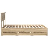 Krevetna konstrukcija s ladicama Sonoma hrast 150 x 200 cm | shoptok.hr
