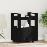 vidaXL Kuhinjski Trolley Visoki Sjaj Bijela 60x45x80 cm Konstruirano Drvo | shoptok.hr