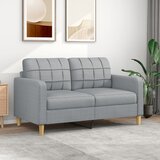 vidaXL Dvosed svetlo siv 140 cm blago Cene