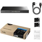 Cudy GS1016ES2, 16-Port gigabit light-managed switch with 2 SFP,10/100/1000 mbps | Eponuda.com