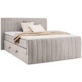 CARRYHOME POSTELJA BOXSPRING 160 cm x 200 cm , tekstil bež Cene