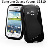 Gumijasti / gel etui S-Line za Samsung Galaxy Young S6310 - črni | Shoptok.si