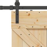  Klizna vrata NARVIK Prirodna i crna 80 x 210 cm (213,5 cm) | shoptok.hr