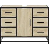  Kupaonski ormarić za umivaonik boja hrasta 80x33x60 cm drveni | shoptok.hr