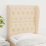  Uzglavlje s ušima krem 83 x 23 x 118/128 cm od tkanine Cijene