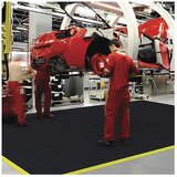 Notrax Sestavljiva podloga Cushion Ease Solid™, zaprta naravna guma, DxŠxV 910 x 910 x 19 mm, črna | Shoptok.si