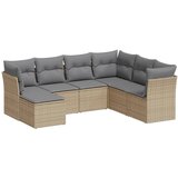  7-dijelni set vrtnih sofa od poliratana s jastucima bež | shoptok.hr