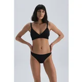 Dagi Bikini Top - Black - Plain