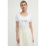 Marc O'Polo Bombažna kratka majica ženska, bela barva, 404206751431