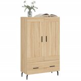  Visoka komoda boja hrasta 69,5 x 31 x 115 cm konstruirano drvo | shoptok.hr