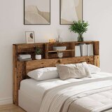 vidaXL Uzglavni ormarić staro drvo 180x19x103,5 cm konstruirano drvo | shoptok.hr