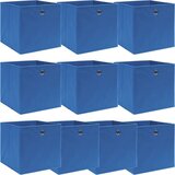  Kutije za pohranu 10 kom plave 32 x 32 x 32 cm od tkanine | shoptok.hr