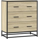 Maison Chic Komoda - Predalnik sonoma hrast 68x35x76 cm inženirski les in kovina, (21719211) Cene