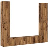  6-dijelni zidni set TV ormarić konstruirano drvo | shoptok.hr