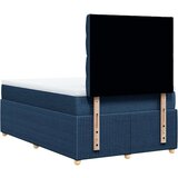 vidaXL Box spring postelja z vzmetnico modra 120x190 cm blago, (21305351) | Shoptok.si