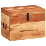 vidaXL Škatla za shranjevanje 39x28x31 cm trden akacijev les cene