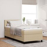 Box Spring Krevet s Madracem Svijetlo Zeleni Sivi 80x200 cm Korduroj Tkanina | shoptok.hr