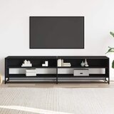 TV ormarić crni 180,5x40x46 cm izrađeno drvo | shoptok.hr