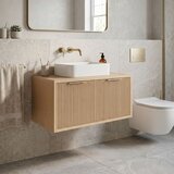 Rea Kopalniška omarica pod umivalnikom Core 80cm Beige Cene