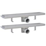 Linearni odvod za tuš 2 kom 530 x 140 mm od nehrđajućeg čelika | shoptok.hr
