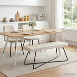  Klupa Krem 110 x 40 x 45 cm Baršun | Eponuda.com