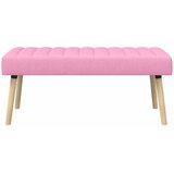  Klupa s utorima Ružičasta 110 x 40 x 46 cm Tkanina | Eponuda.com