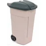 176805 110 L Rectangular Plastic Beige, Green