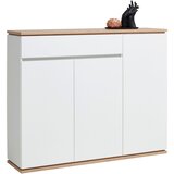 XORA omara za čevlje bela, hrast artisan | Shoptok.si