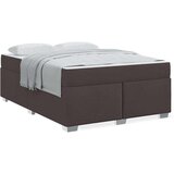  Konstrukcija postelje Temno rjava 140 x 200 cm blago | Shoptok.si