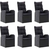  7-dijelni vrtni blagovaonski set crni | shoptok.hr