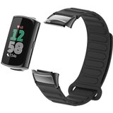 INF Eleganten magnetni silikonski pašček za Fitbit Charge 6 Black, (22131752) | Shoptok.si