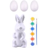  Easter Set Styrofoam Eggs 3pcs Bunny Figurine Paints | shoptok.hr
