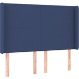 vidaXL Vzglavje z ušesi modro 147x16x118/128 cm blago, (20935911) | Shoptok.si