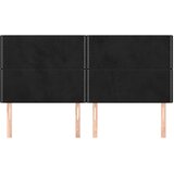  Uzglavlje crno 200x5x118/128 cm baršunasto | Eponuda.ba
