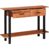 vidaXL Konzolna stolica Smeđa 110 x 30 x 75 cm Masivno bagremovo drvo | shoptok.hr